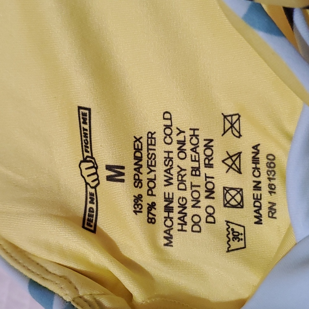 Feed Me Fight Me Lemon Squeeze Sportsbra, Size M - Picture 7 of 8